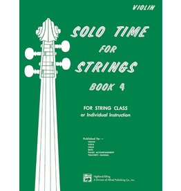 Alfred Solo Time for Strings, Book 4 Violin