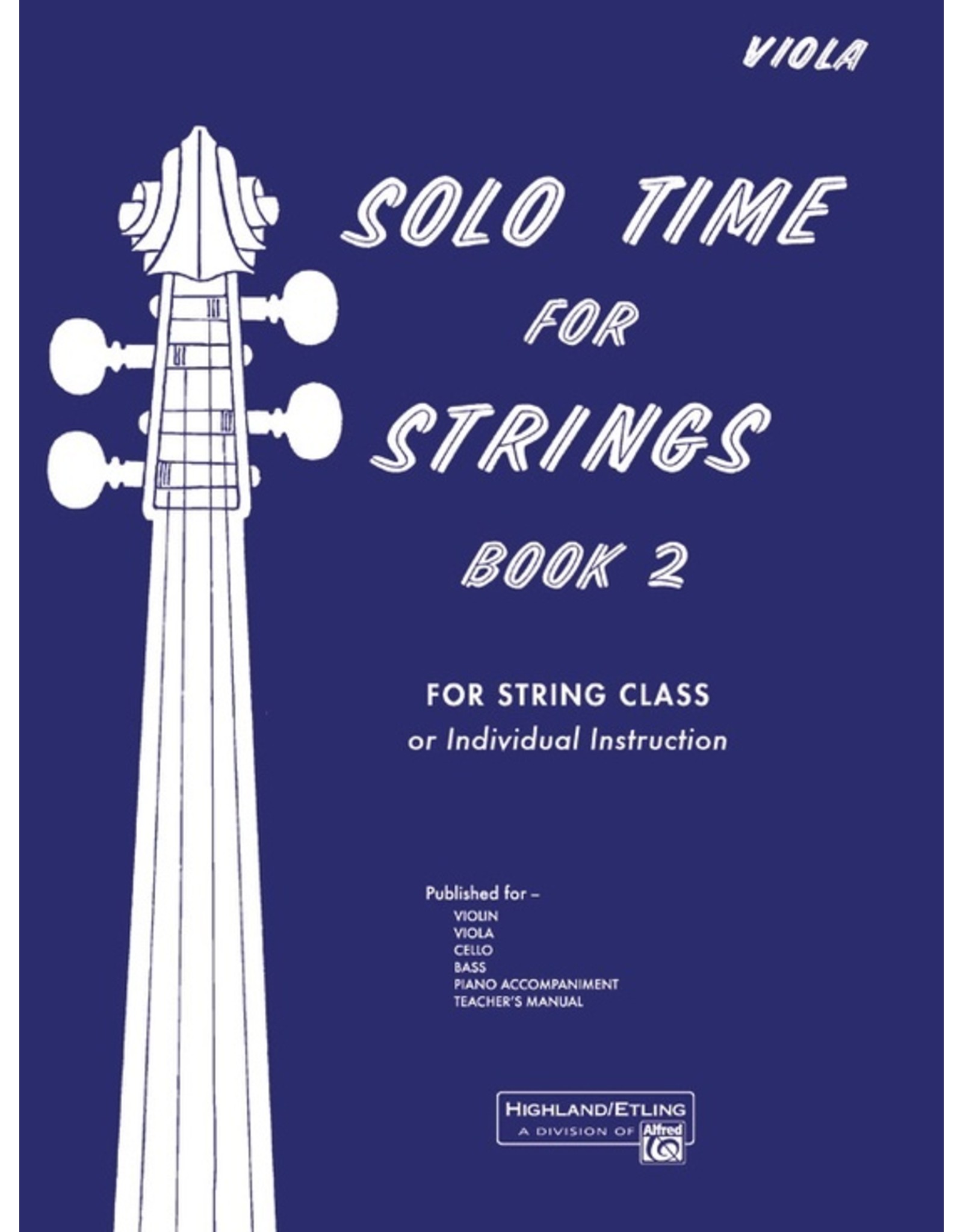 Alfred Solo Time for Strings, Book 2 Viola