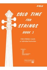 Alfred Solo Time for Strings, Book 3 Viola