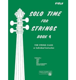 Alfred Solo Time for Strings, Book 4 Viola