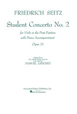 Hal Leonard Seitz - Student Concerto No. 2 Viola and Piano (Lifschey) String Solo