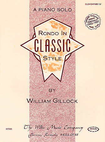 Rondo in Classic Style Early Intermediate Level William Gillock Early ...