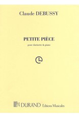 Editions Durand Debussy - Petite Pièce for Clarinet and Piano