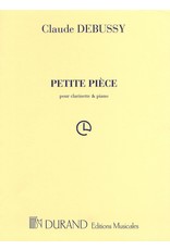 Editions Durand Petite Pièce for Clarinet and Piano