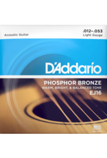 D'Addario D'addario EJ16 Phosphor Bronze Acoustic Guitar Strings Medium 12-53