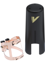 Vandoren Vandoren M/O Ligature and Plastic Cap for Tenor Saxophone; Pink Gold