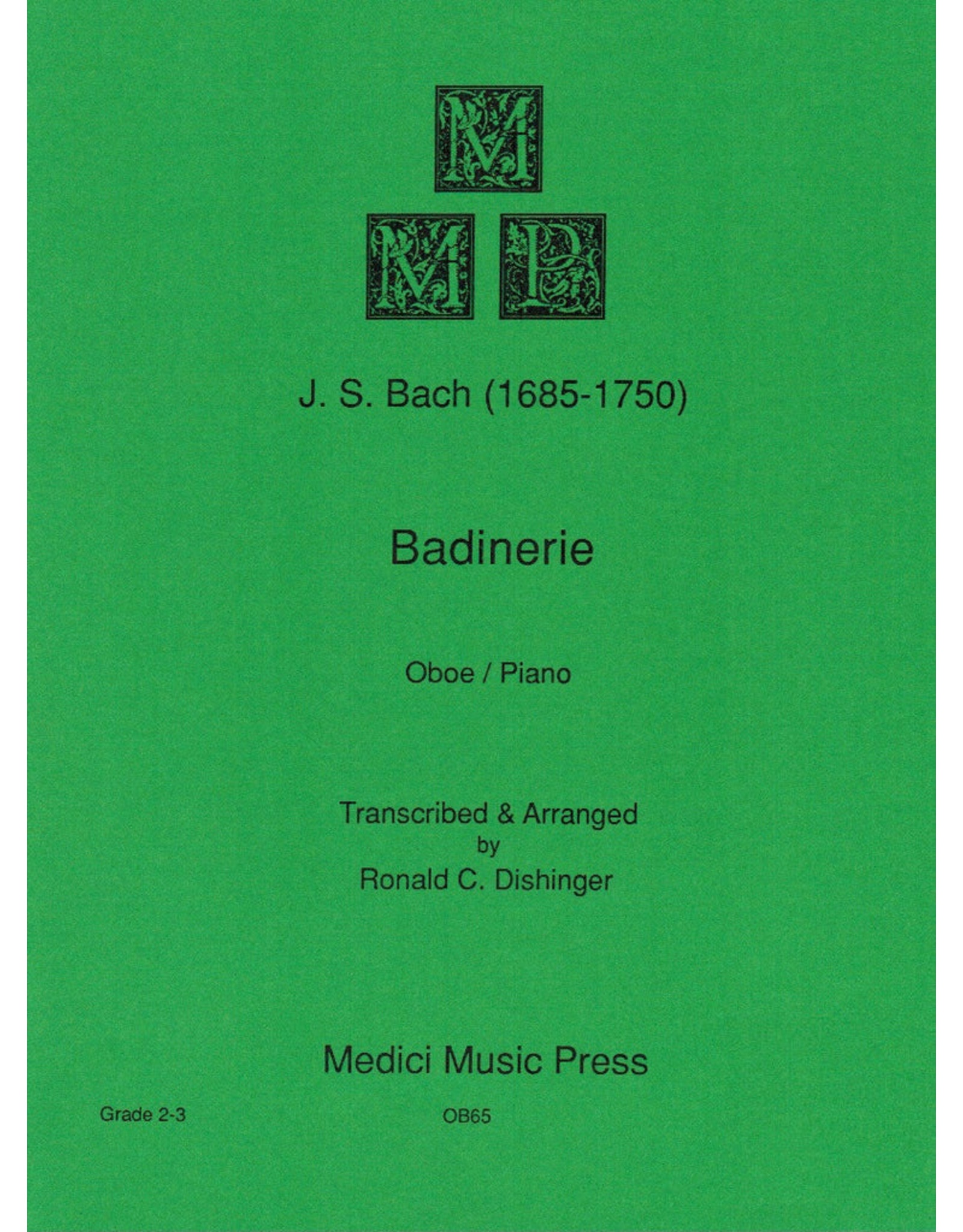 Medici Music Press Bach Badinerie - Oboe