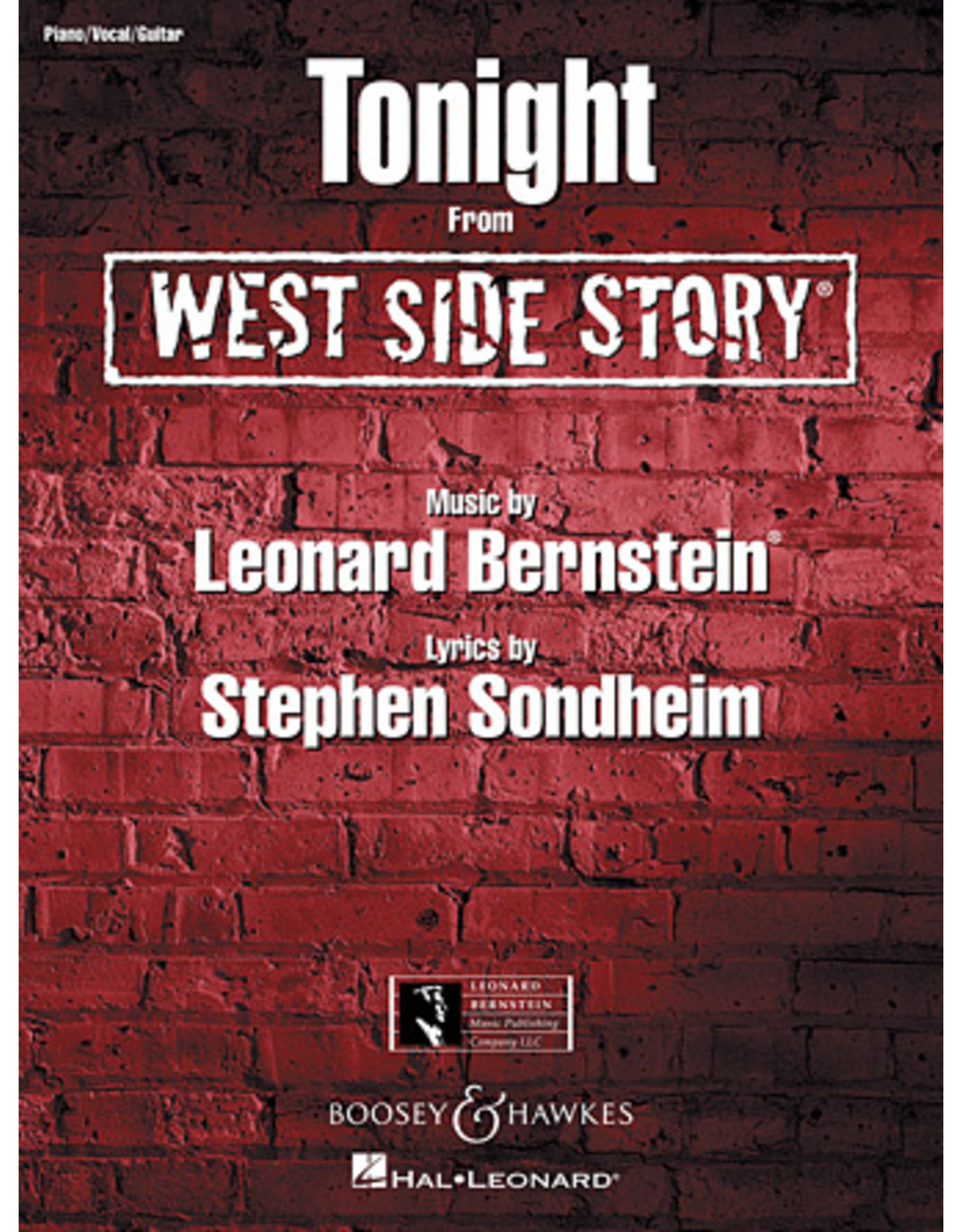 Hal Leonard Tonight (from West Side Story) by Leonard Bernstein & Stephen Sondheim Piano Vocal Piano/Vocal