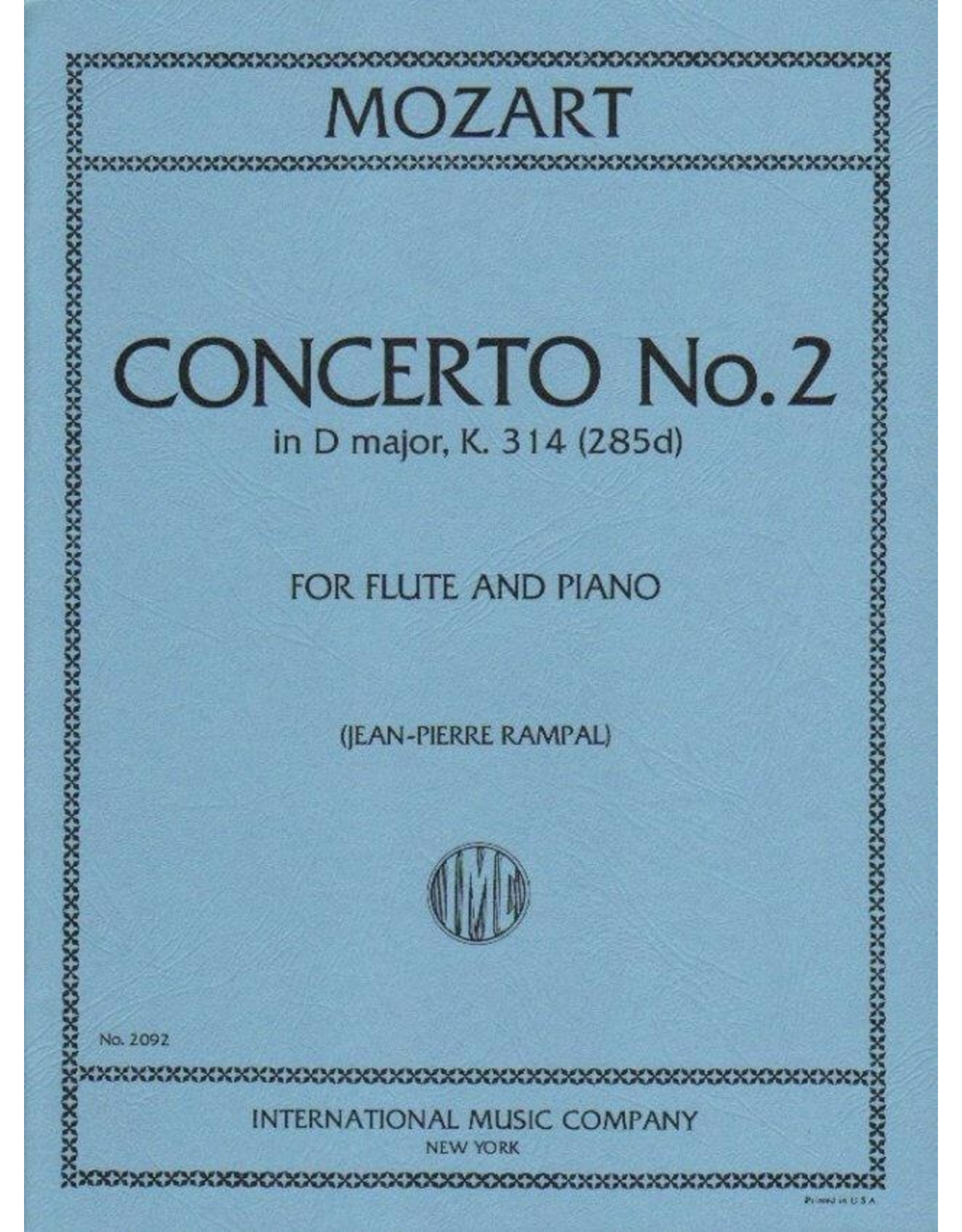 International Mozart - Concerto No. 2 in D Major K. 314 Flute and Piano