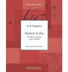 Bote & Bock Pergolesi - Flute Concerto in G Major Flute and Piano (arr. Meylan)