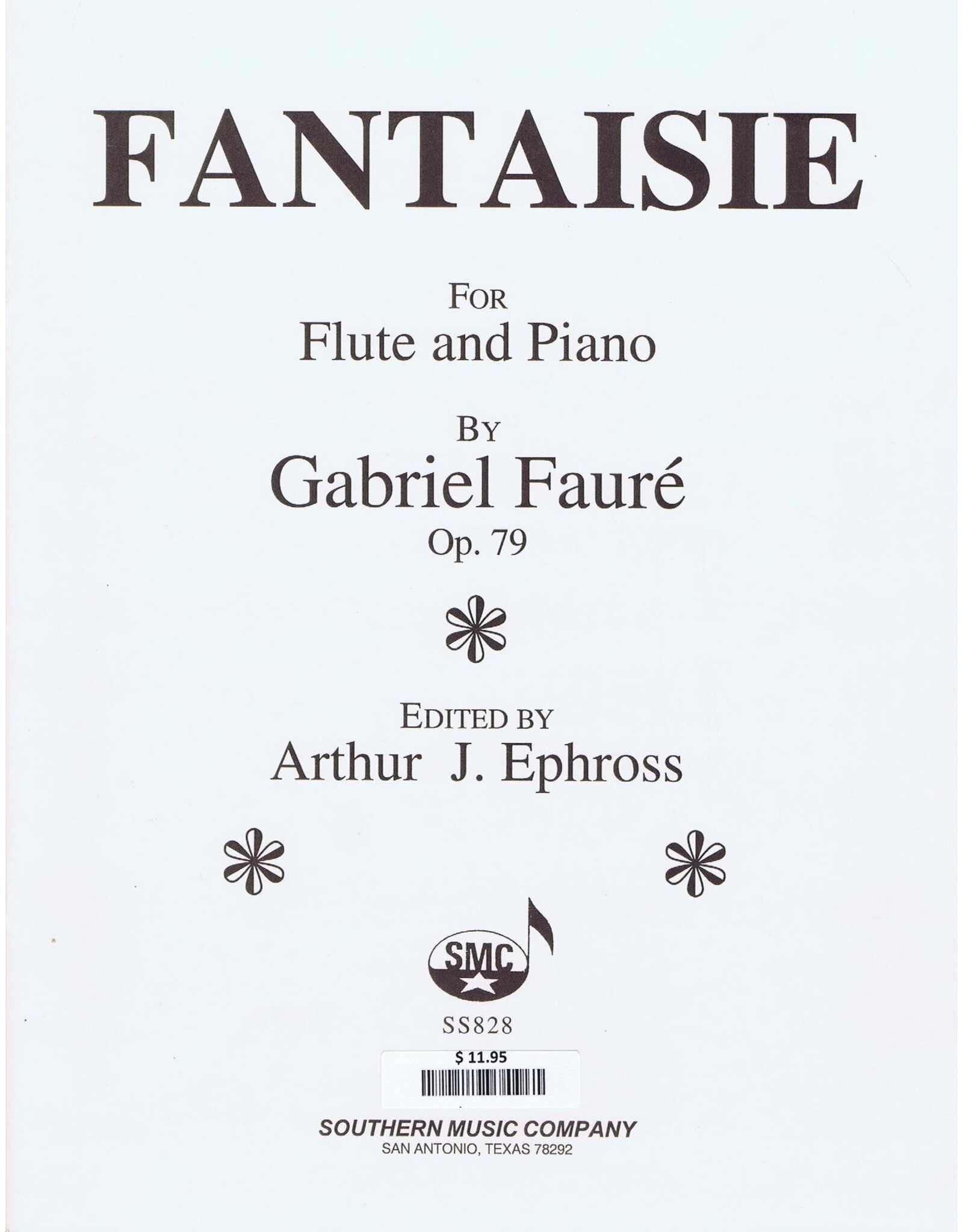 Southern Music Co. Faure - Fantasie Op. 79 Flute