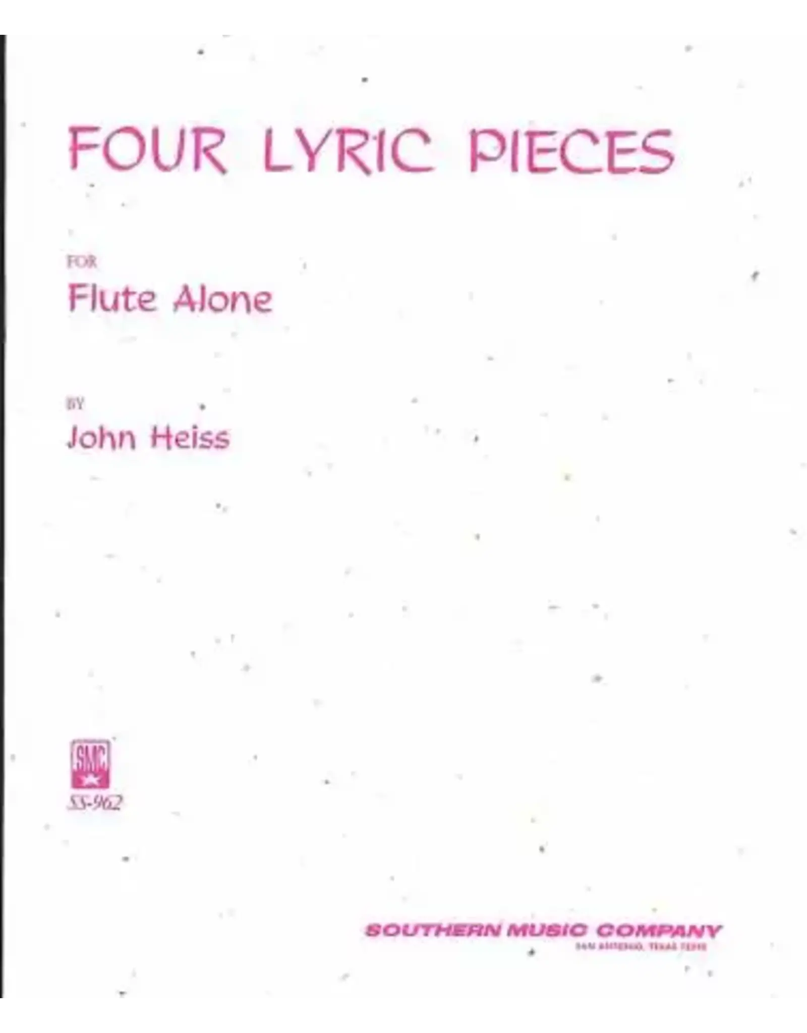 Southern Music Co. Heiss - Four Lyric Pieces Unaccompanied Flute
