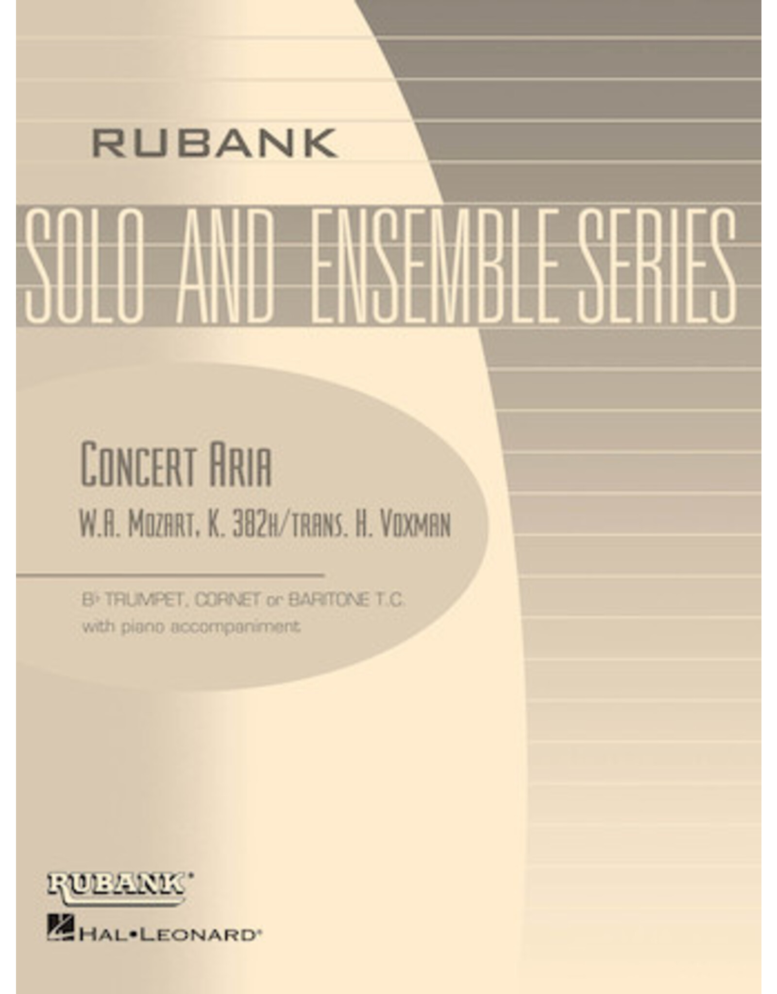 Hal Leonard Mozart - Concert Aria (K. 382h) Bb Trumpet/Cornet Solo with Piano