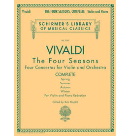 Hal Leonard Antonio Vivaldi - The Four Seasons, Complete Schirmer Library of Classics Volume 2047 edited by Rok Klopcic