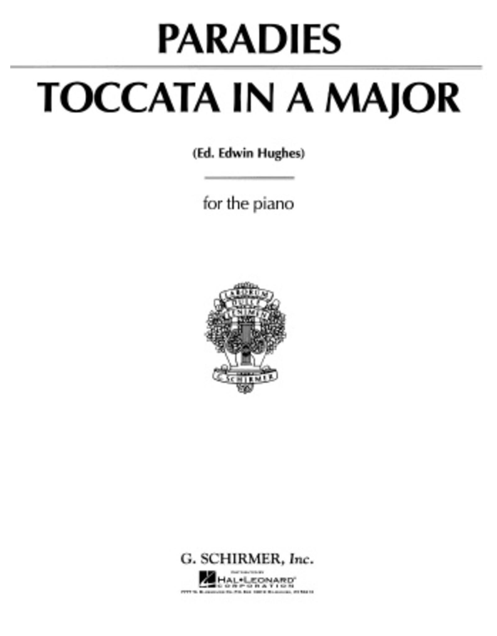 Hal Leonard Paradies - Toccata in A Major Piano Solo (Hughes) Piano Solo