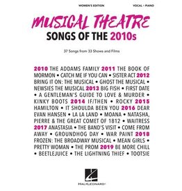 Hal Leonard Musical Theatre Songs of the 2010's Vocal and Piano