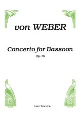 Carl Fischer LLC Concerto Bassoon solo, Piano F MAJOR - Carl Maria Von Weber