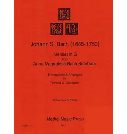 Medici Music Press Bach Minuet In G - Bassoon