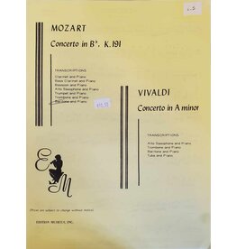 Edition Musicus Mozart Concerto K.191 - Baritone/Piano