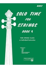 Alfred Solo Time for Strings, Book 4 - Bass
