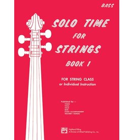 Alfred Solo Time for Strings, Book 1 Bass