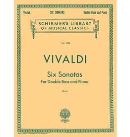 Hal Leonard Vivaldi - Six Sonatas Double Bass and Piano (Drew) String Solo