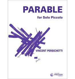 THEODORE PRESSER CO Persichetti - Parable for Solo Piccolo (Parable Xii) Piccolo solo