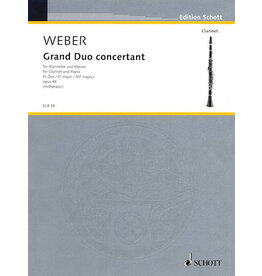 Edition Schott Weber - Grand Duo Concertante in E-flat Major, Op. 48 Clarinet and Piano