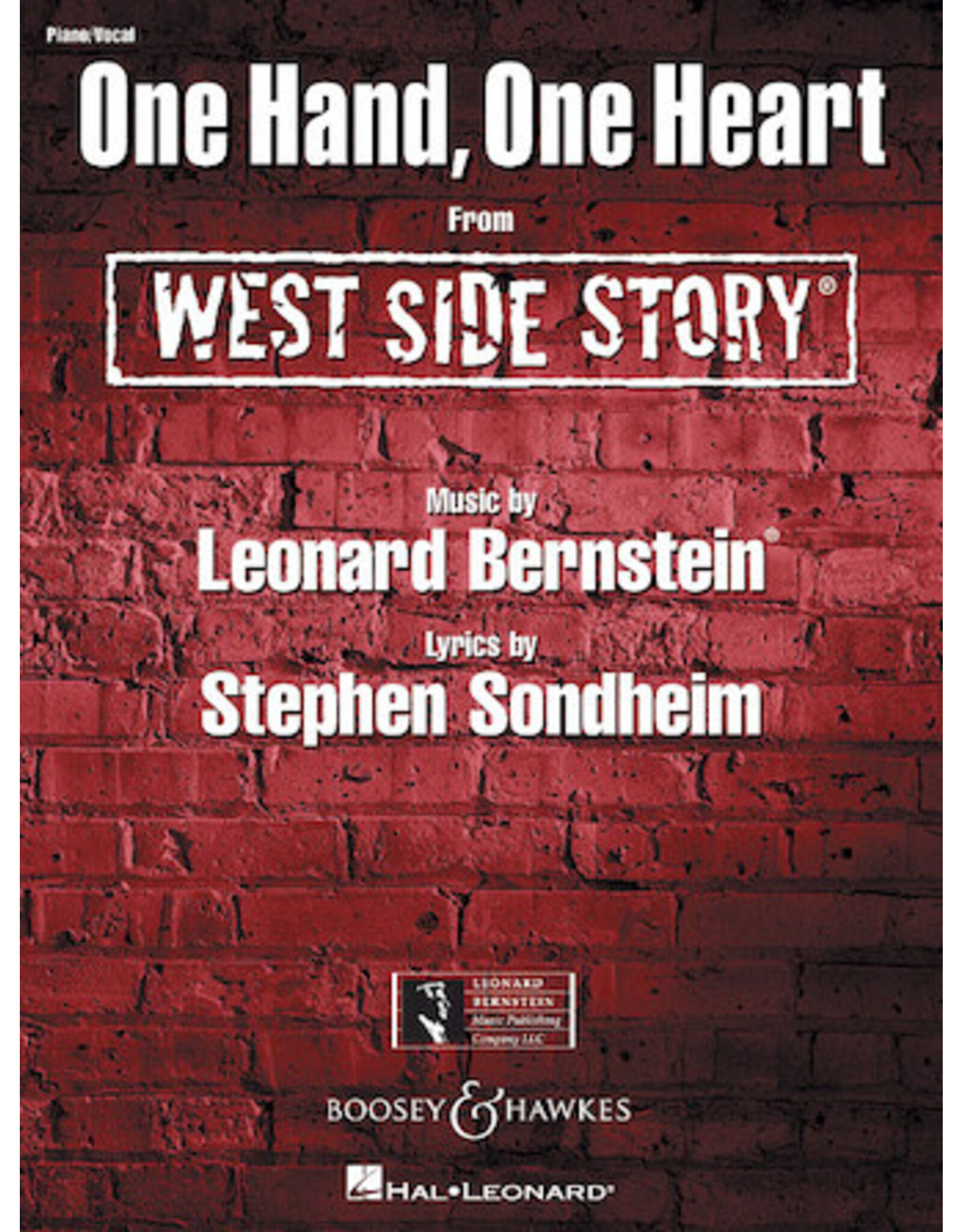 Leonard Bernstein Music Publishing Co. ONE HAND ONE HEART (WEST SIDE STORY) PV