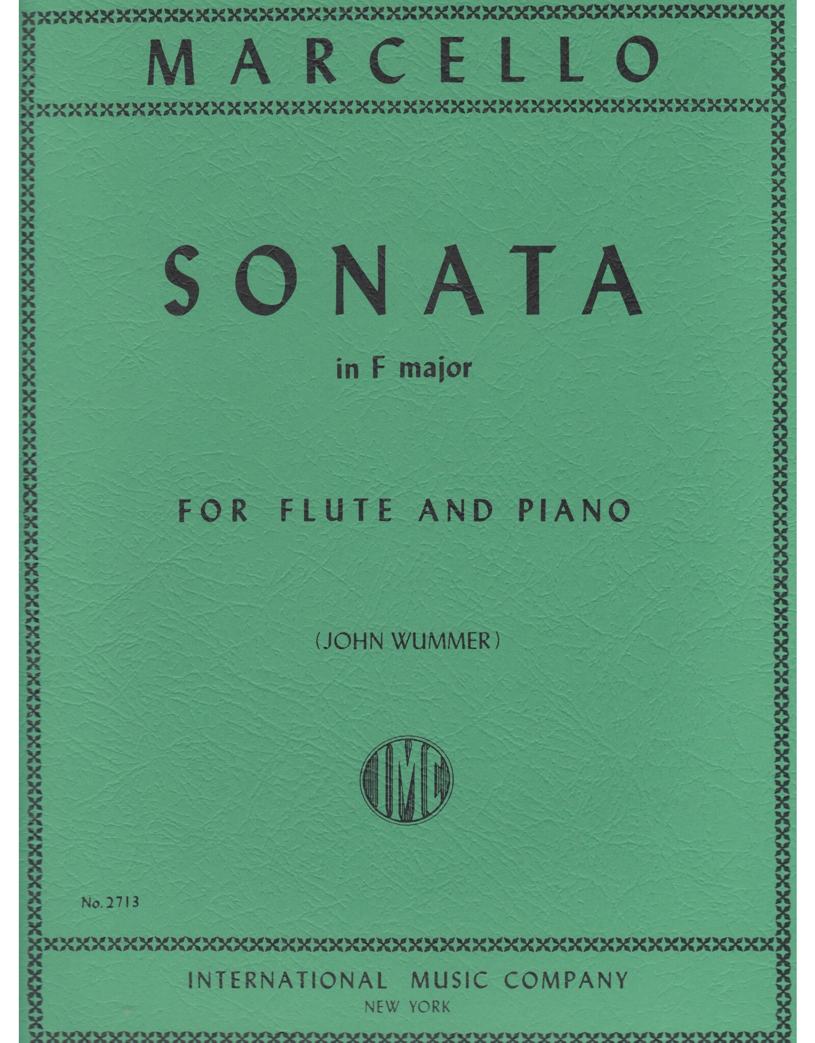 International Marcello - Sonata in F Major for Flute and Piano IMC