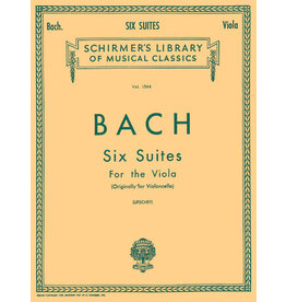 G. Schirmer, Inc. Bach - 6 Suites Schirmer Library of Classics Volume 1564 Viola Solo (Lifschey)