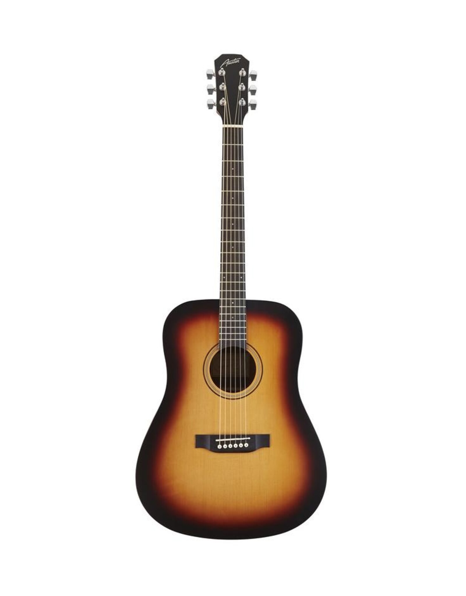 Austin Austin AA25 Series Dreadnought Acoustic Guitar - Full Size - Satin Sunburst