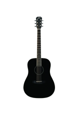 Austin Austin AA25 Series Dreadnought Acoustic Guitar - Full Size - Black