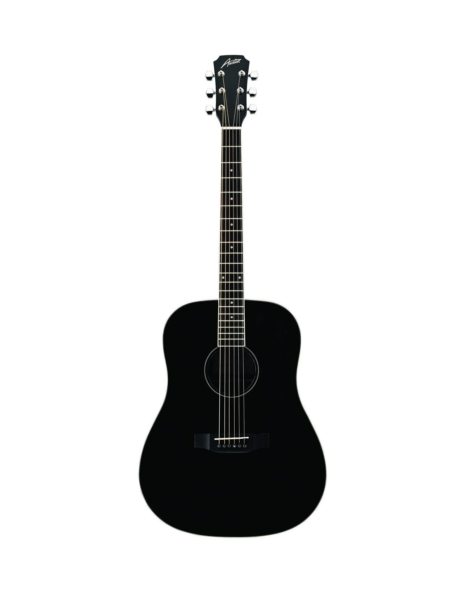 Austin Austin AA25 Series Dreadnought Acoustic Guitar - Full Size - Black