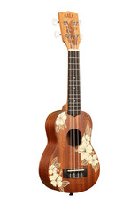 Kala Kala Hibiscus Mahogany Soprano Ukulele W/ Bag