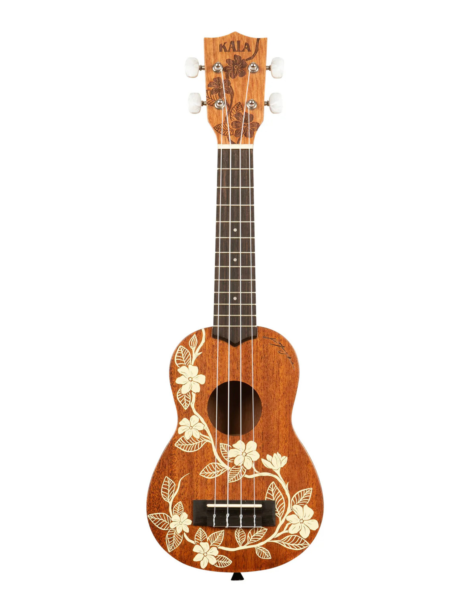 Kala Kala Gardenia Mahogany Soprano Ukulele w/ Bag