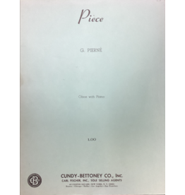 Carl Fischer LLC Piece in G Minor for Oboe - Pierne
