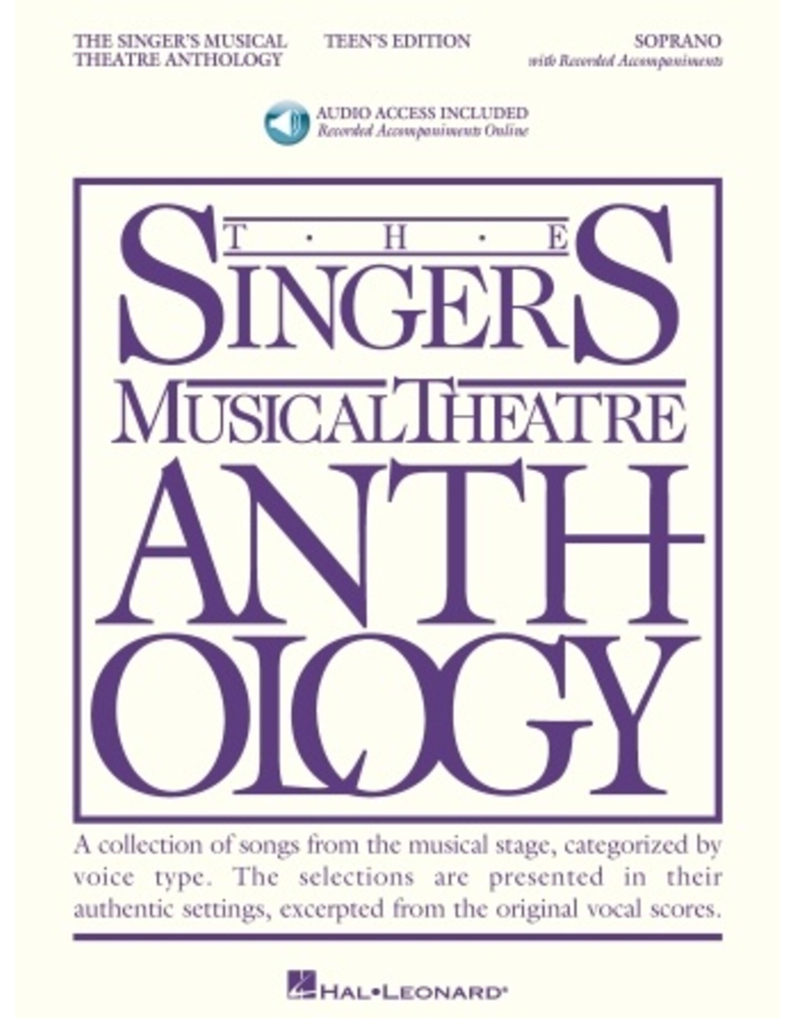 Hal Leonard The Singer's Musical Theatre Anthology - Teen's Edition Soprano Book with Online Audio ed. Richard Walters Vocal Collection