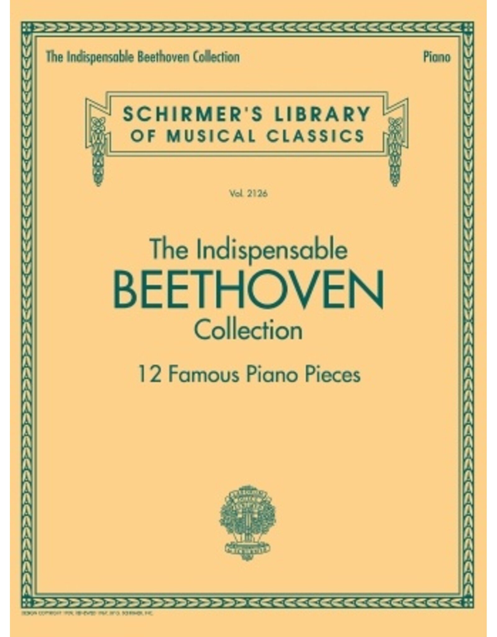 Hal Leonard The Indispensible Beethoven Collection 12 Famous Piano Pieces