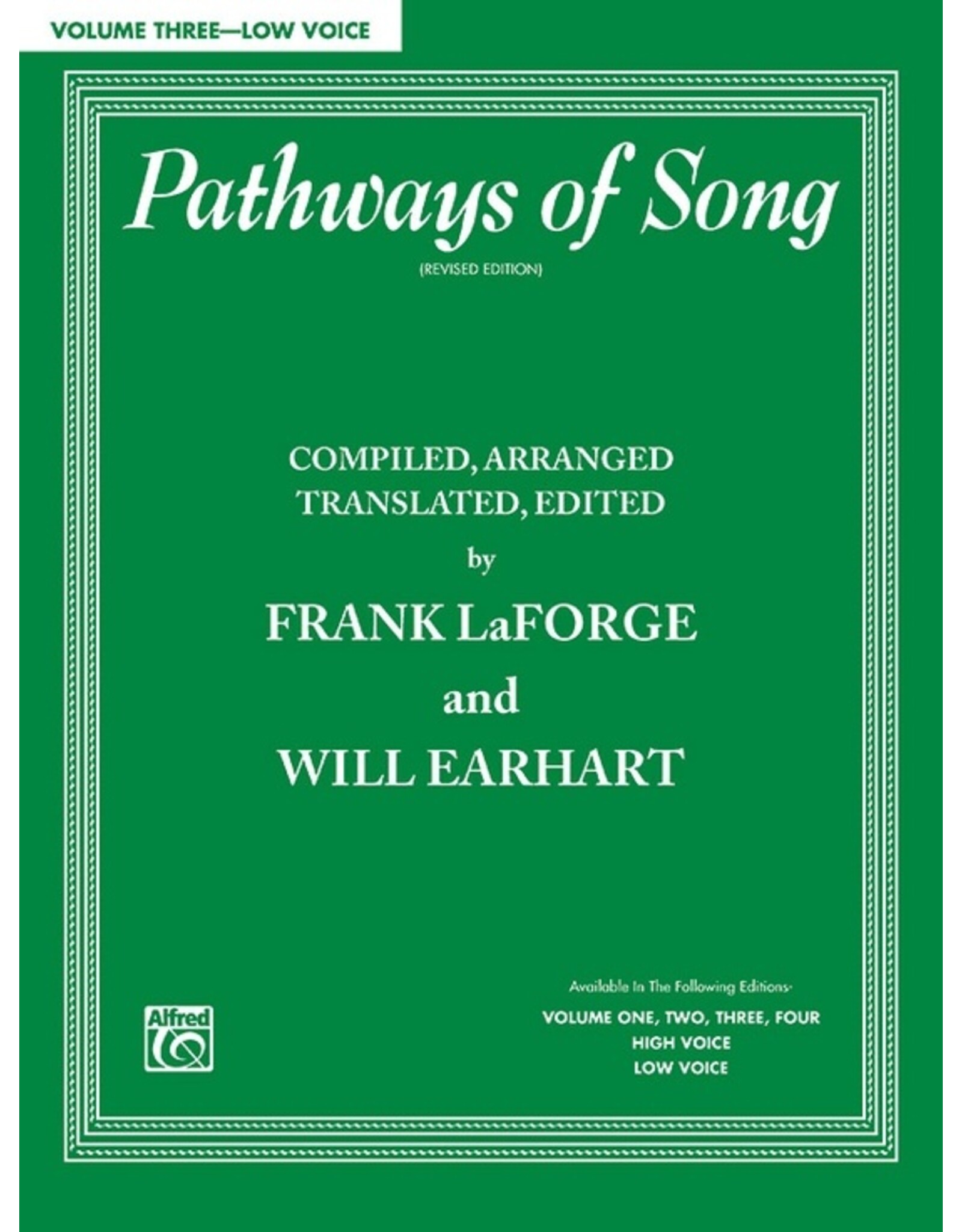 Alfred Pathways of Song, Volume 3 Low Voice
