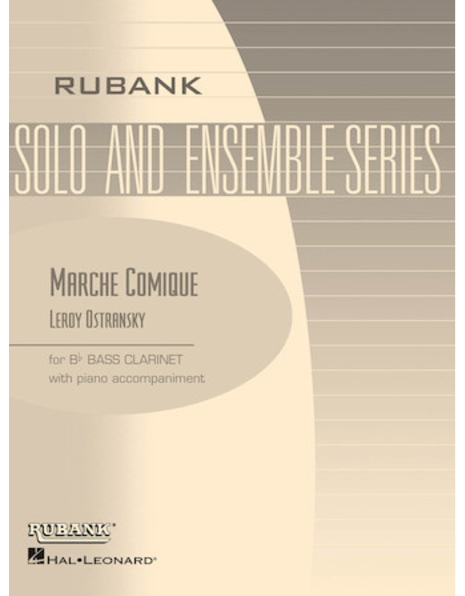 Rubank Publications Marche Comique Bb Bass Clarinet Solo with Piano - Grade 3 Leroy Ostransky