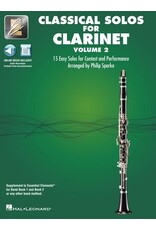 Hal Leonard Classical Solos for Clarinet, Vol. 2 15 Easy Solos for Contest and Performance Softcover with CD arr. Philip Sparke Book/CD Packs