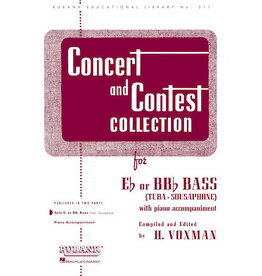 Hal Leonard Concert and Contest Collection for Bass/Tuba (B.C.) Piano Accompaniment Rubank Solo Collection Eb or BBb Bass (Tuba) - Piano Part
