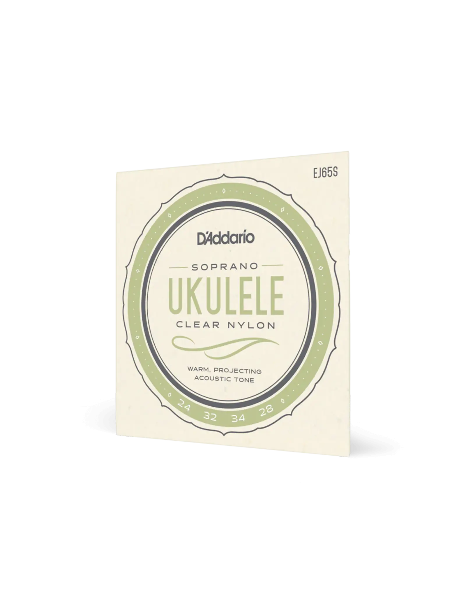 D'Addario D'Addario EJ65S Pro-Arte Custom Extruded Nylon Ukulele Strings, Soprano
