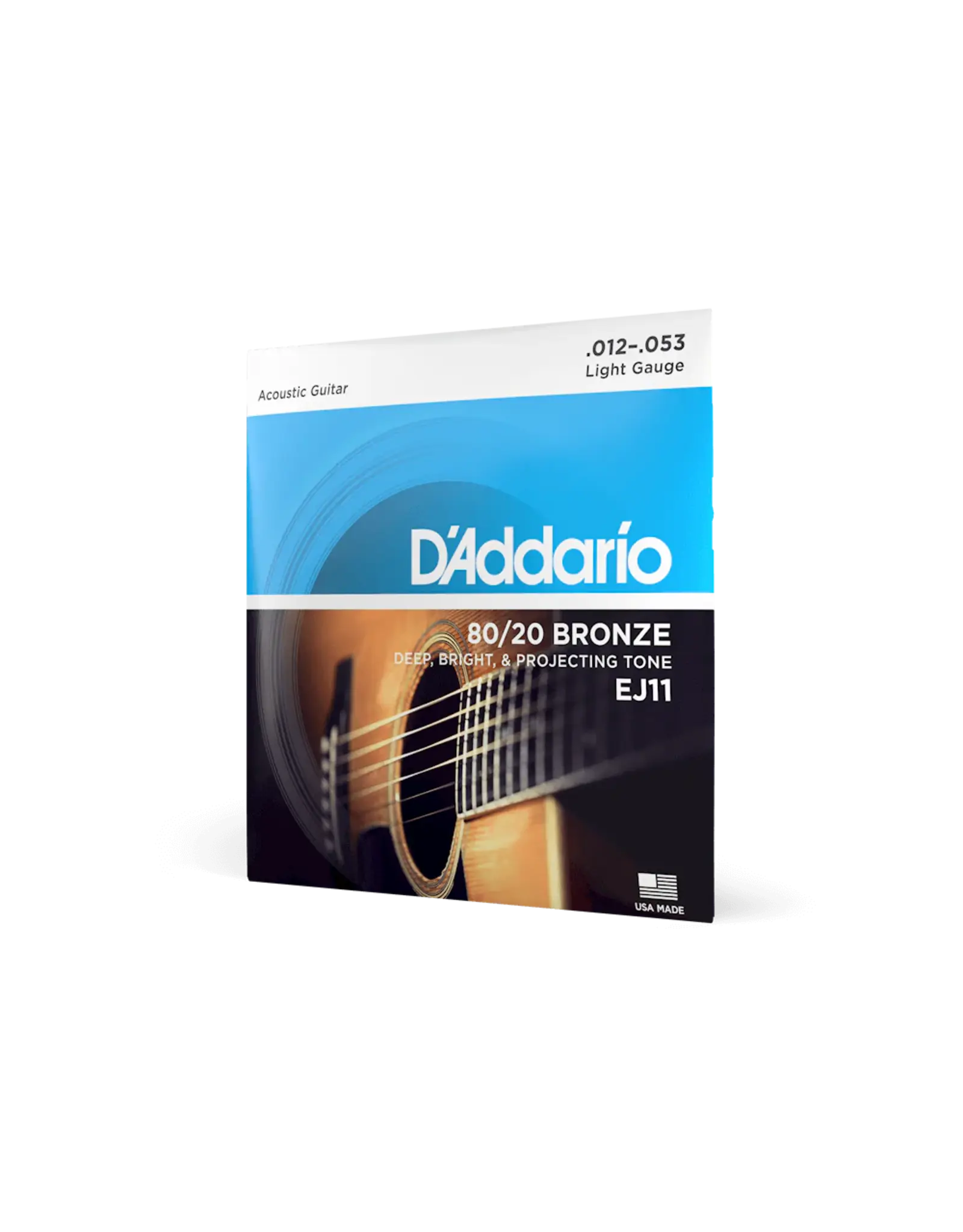 D'Addario D'addario EJ11 12-53 Light, 80/20 Bronze Acoustic Guitar Strings