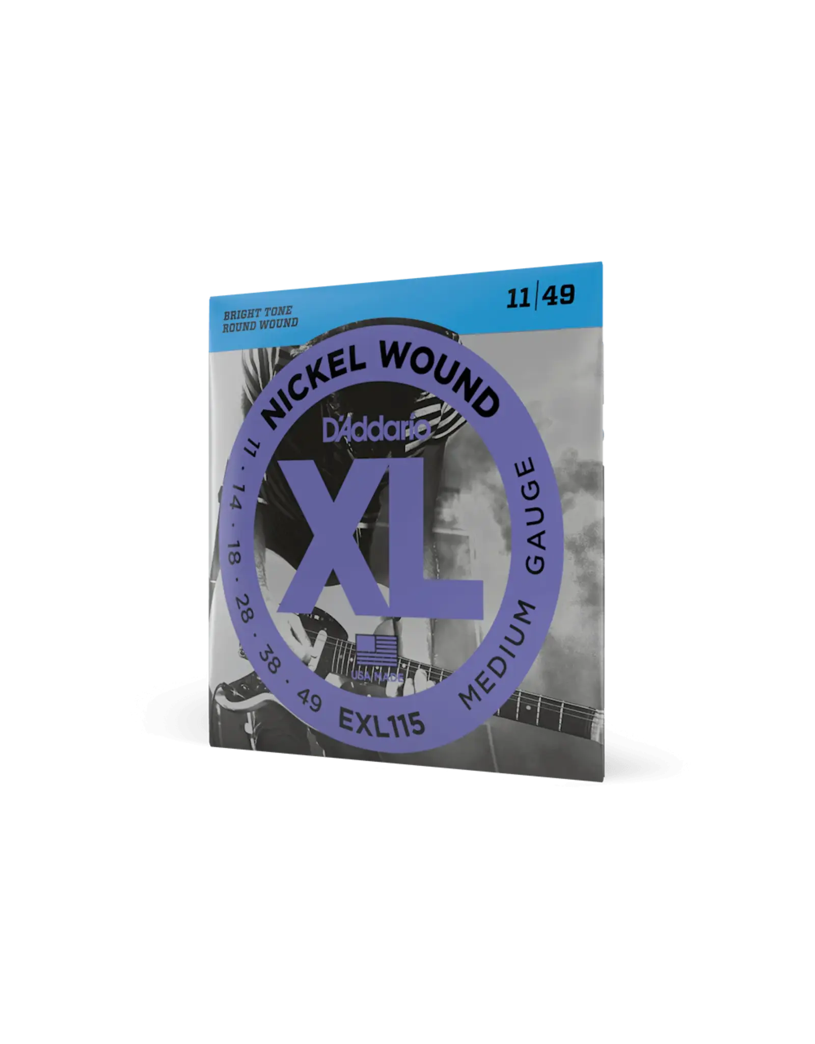 D'Addario 11-49 Medium, XL Nickel Electric Guitar Strings