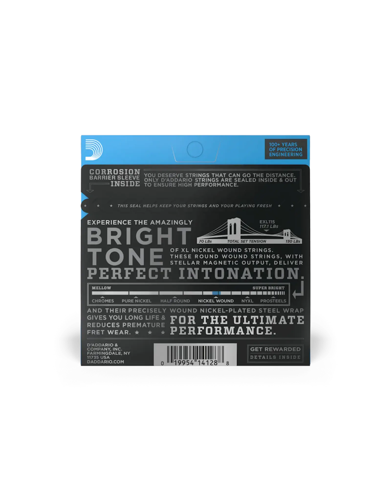 D'Addario 11-49 Medium, XL Nickel Electric Guitar Strings
