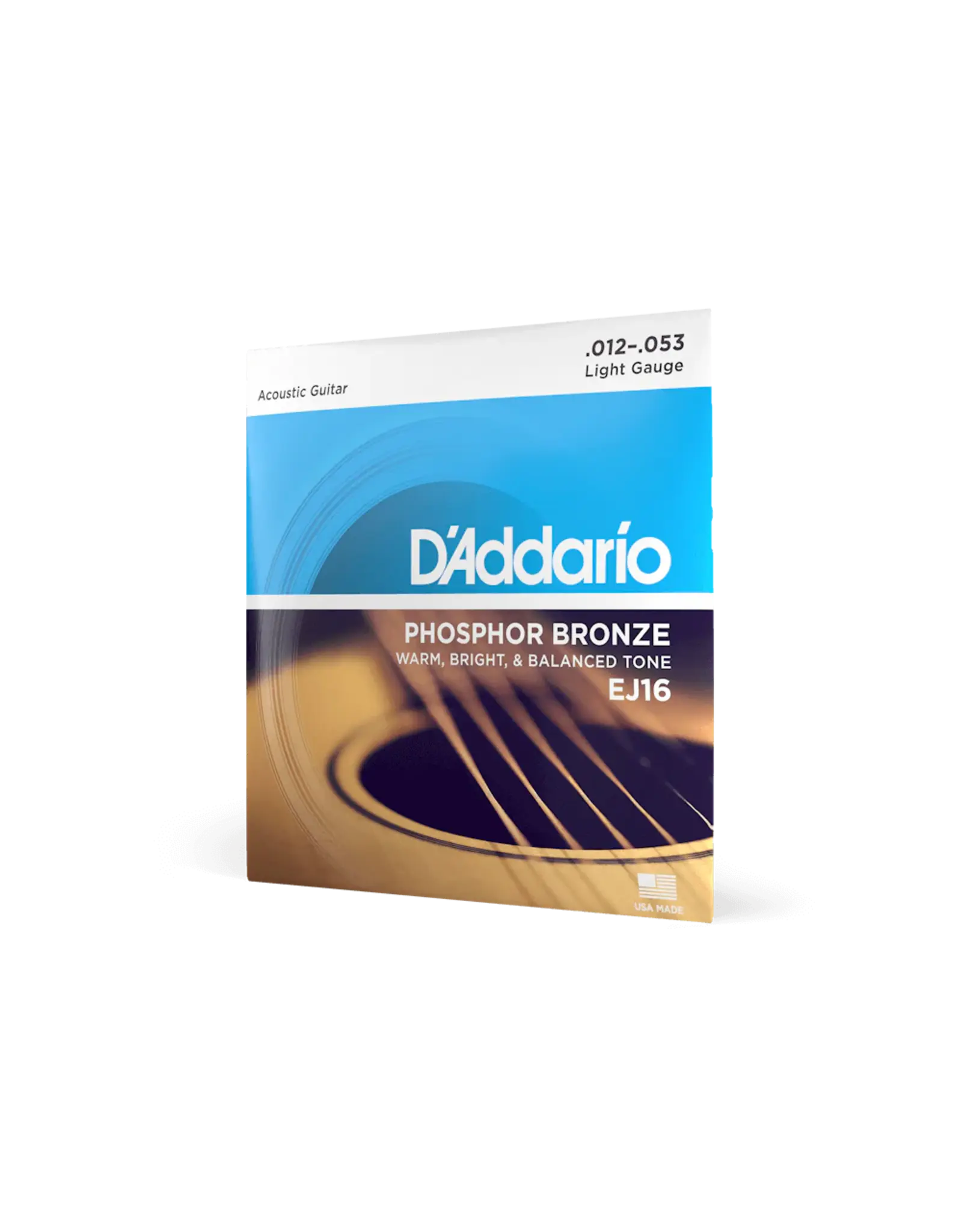 D'Addario D'addario 12-53 Light, Phosphor Bronze Acoustic Guitar Strings