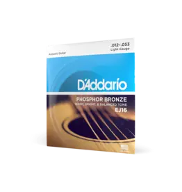 D'Addario D'addario 12-53 Light, Phosphor Bronze Acoustic Guitar Strings