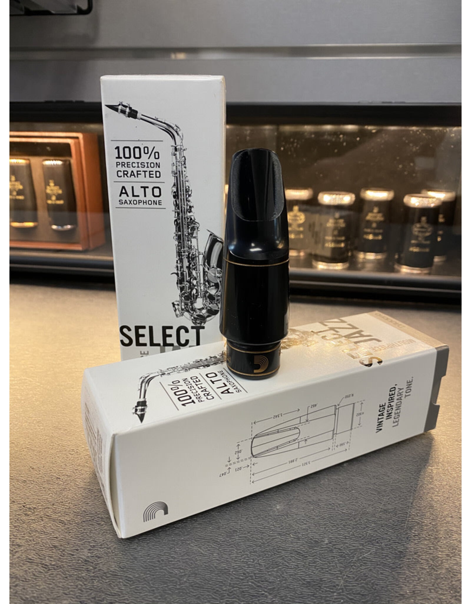 Woodwinds D'Addario Select Jazz Alto Saxophone Mouthpiece, D7M